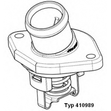 410989.80D WAHLER Термостат, охлаждающая жидкость