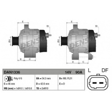 DAN1336 DENSO Генератор