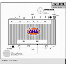 120.069 AHE Радиатор, охлаждение двигателя