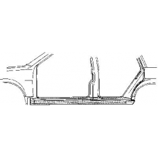 5830103 VAN WEZEL Накладка порога