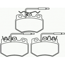 P 61 041 BREMBO Комплект тормозных колодок, дисковый тормоз