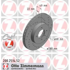 200.2514.52 ZIMMERMANN Тормозной диск