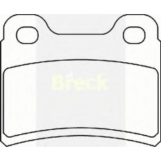 21832 00 BRECK Комплект тормозных колодок, дисковый тормоз