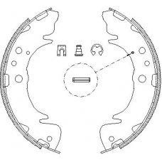 4089.00 REMSA Комплект тормозных колодок