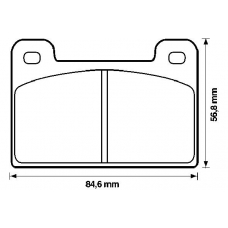 571823B BENDIX Комплект тормозных колодок, дисковый тормоз