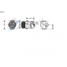 OLK313 AVA Компрессор, кондиционер