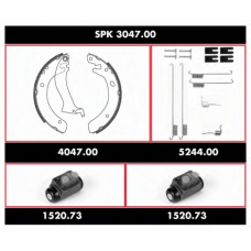 SPK 3047.00 ROADHOUSE Комплект тормозов, барабанный тормозной механизм