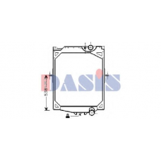 280100N AKS DASIS Радиатор, охлаждение двигателя
