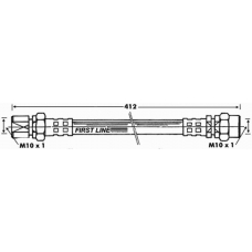 FBH6335 FIRST LINE Тормозной шланг