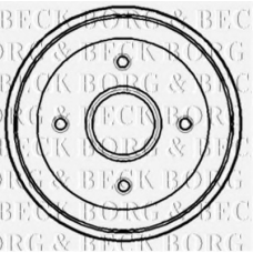 BBR7080 BORG & BECK Тормозной барабан