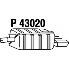 P43020 FENNO Глушитель выхлопных газов конечный
