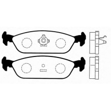 J PP-600AF JAPANPARTS Комплект тормозных колодок, дисковый тормоз