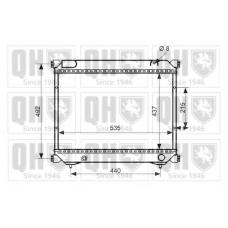 QER2505 QUINTON HAZELL Радиатор, охлаждение двигателя