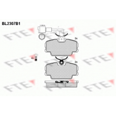BL2307B1 FTE Комплект тормозных колодок, дисковый тормоз