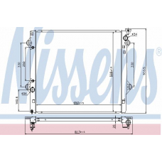 64684 NISSENS Радиатор, охлаждение двигателя
