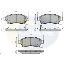 CBP3260 COMLINE Комплект тормозных колодок, дисковый тормоз