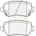 23416 00 C BRECK Комплект тормозных колодок, дисковый тормоз