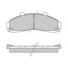 12-0829 E.T.F. Комплект тормозных колодок, дисковый тормоз