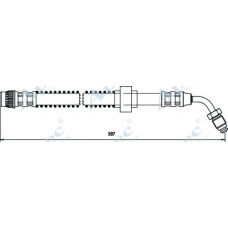 HOS3672 APEC Тормозной шланг