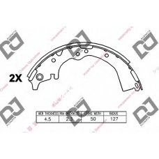 BS1192 DJ PARTS Комплект тормозных колодок