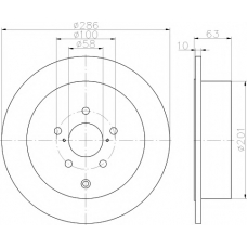 MDC2209 MINTEX Тормозной диск