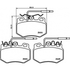 8DB 355 018-091 HELLA PAGID Комплект тормозных колодок, дисковый тормоз