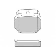 12-5244 E.T.F. Комплект тормозных колодок, дисковый тормоз