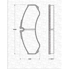 363702161206 MAGNETI MARELLI Комплект тормозных колодок, дисковый тормоз