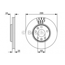 0 986 479 551 BOSCH Тормозной диск