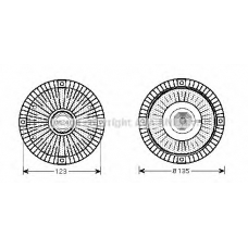 AIC285 Prasco Сцепление, вентилятор радиатора