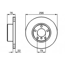 0 986 478 848 BOSCH Тормозной диск