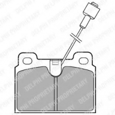 LP306 DELPHI Комплект тормозных колодок, дисковый тормоз