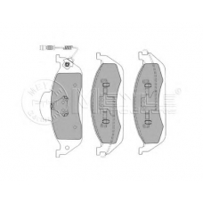 025 231 9317/W MEYLE Комплект тормозных колодок, дисковый тормоз