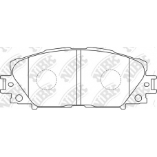 PN1508 NiBK Комплект тормозных колодок, дисковый тормоз