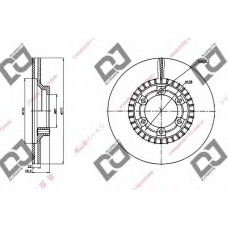 BD1251 DJ PARTS Тормозной диск