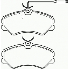 P 23 023 BREMBO Комплект тормозных колодок, дисковый тормоз