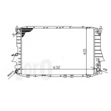 003-017-0006 LORO Радиатор, охлаждение двигателя
