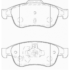 FD7391A NECTO Комплект тормозных колодок, дисковый тормоз