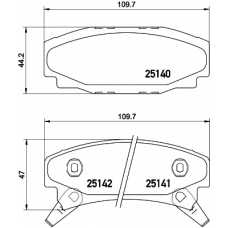 8DB 355 015-661 HELLA PAGID Комплект тормозных колодок, дисковый тормоз