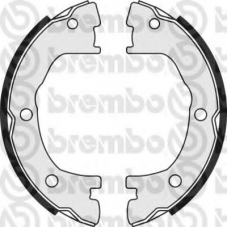 S A6 506 BREMBO Комплект тормозных колодок, стояночная тормозная с