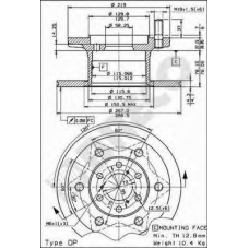 BS 7229 BRECO Тормозной диск