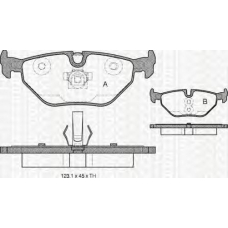 8110 65002 TRIDON Brake pads - rear