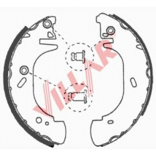 629.0634 VILLAR Комплект тормозных колодок