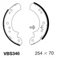VBS346 MOTAQUIP Комплект тормозных колодок