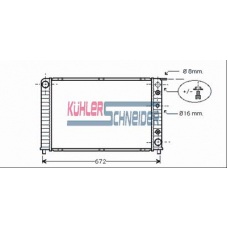 3303201 KUHLER SCHNEIDER Радиатор, охлаждение двигател