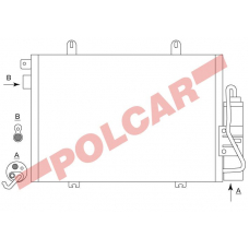 6015K81X POLCAR Skraplacze klimatyzacji