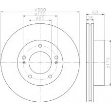 MDC2210 MINTEX Тормозной диск