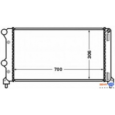 8MK 376 767-701 HELLA Радиатор, охлаждение двигателя