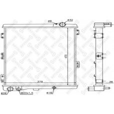 10-25080-SX STELLOX Радиатор, охлаждение двигателя