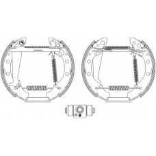 8DB 355 004-981 HELLA Комплект тормозных колодок